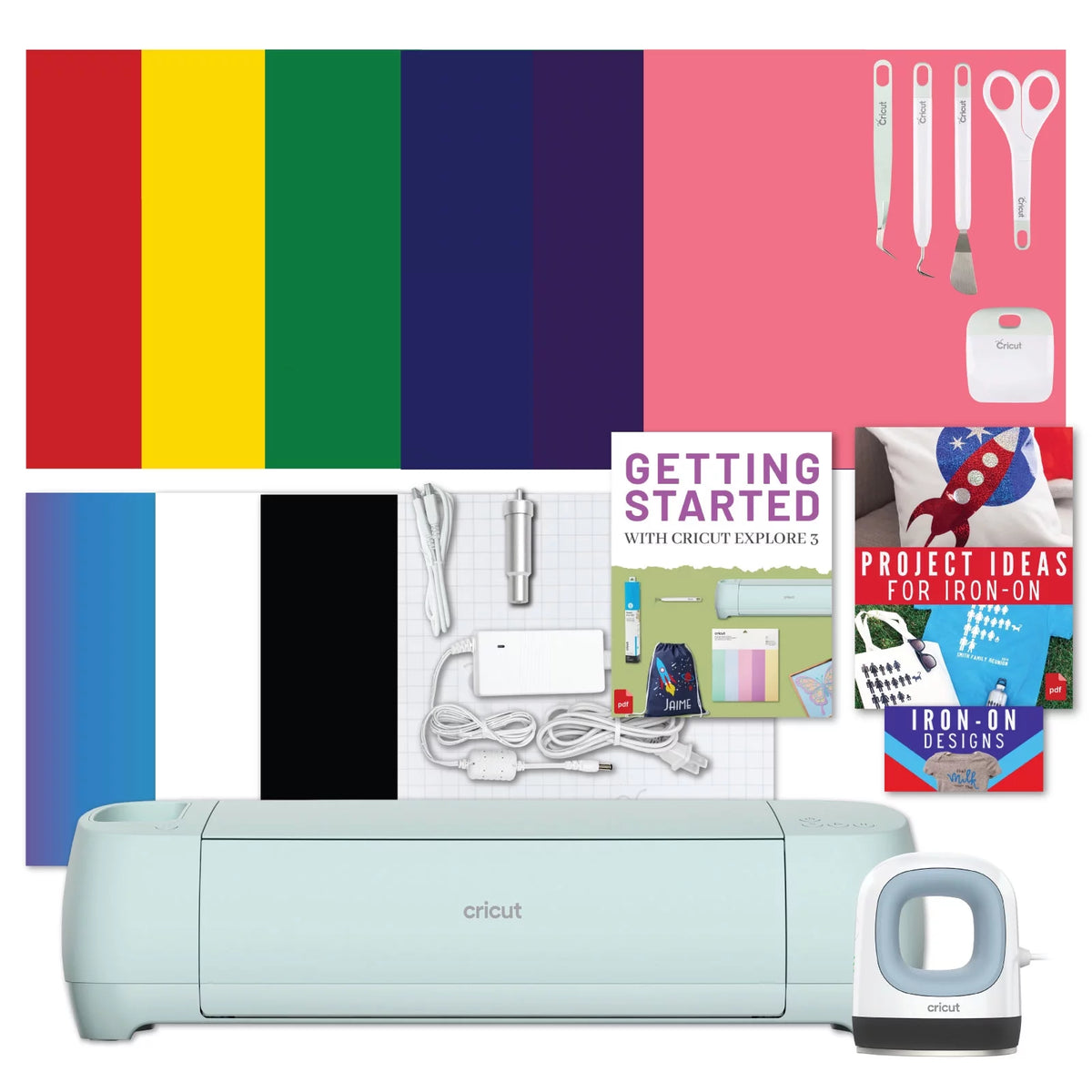 Cricut Explore 3 Machine with Mini Heat Press Bundle M148