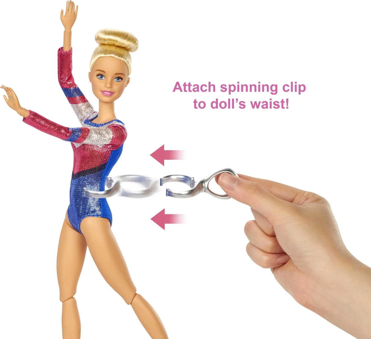 Blonde Doll Gymnastics Playset with Balance Beam T262957
