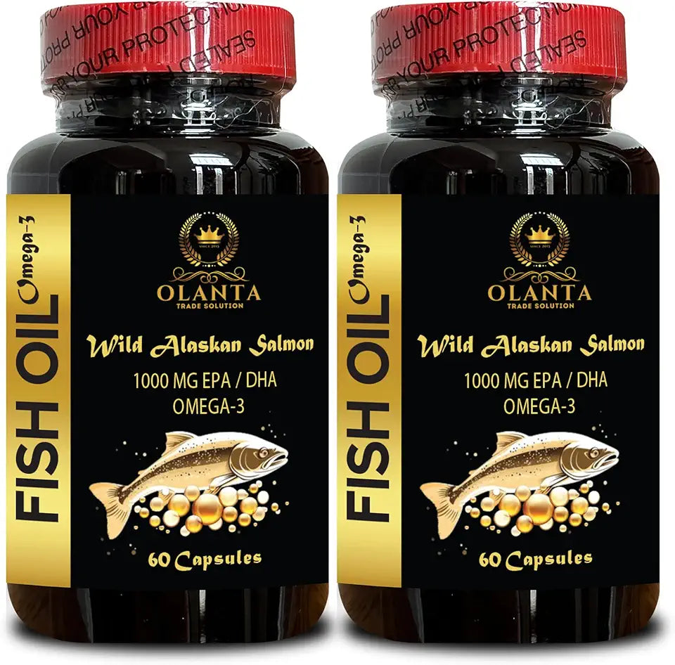 Wild Caught Triple Strength Omega 3 Fish Oil Capsules 120 Capsules E99884