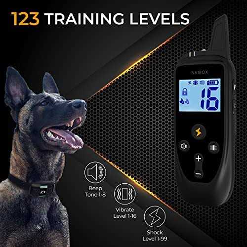 Dog Shock Collar 123 Levels Dog Training Collar B796
