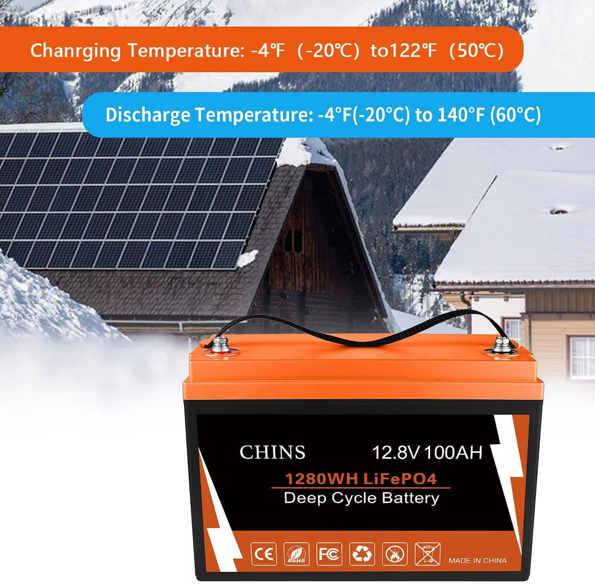 12.8V 100AH LiFePO4 Lithium Battery N725193