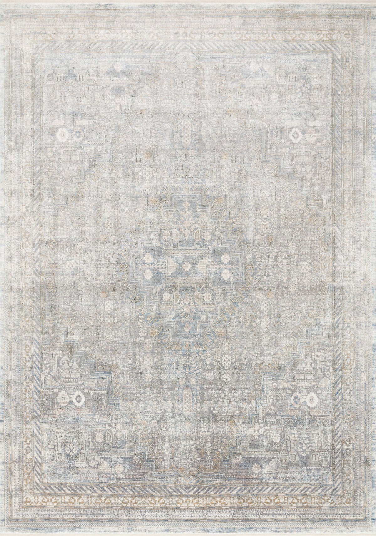 Silver Multi 2'8 x 7'9 Rug N3009