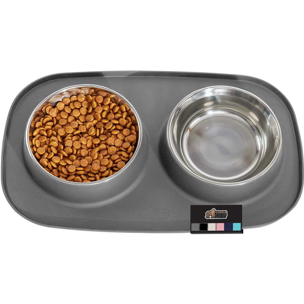 Waterproof BPA Free Cat and Dog Bowls Silicone Feeding Mat Set P82340
