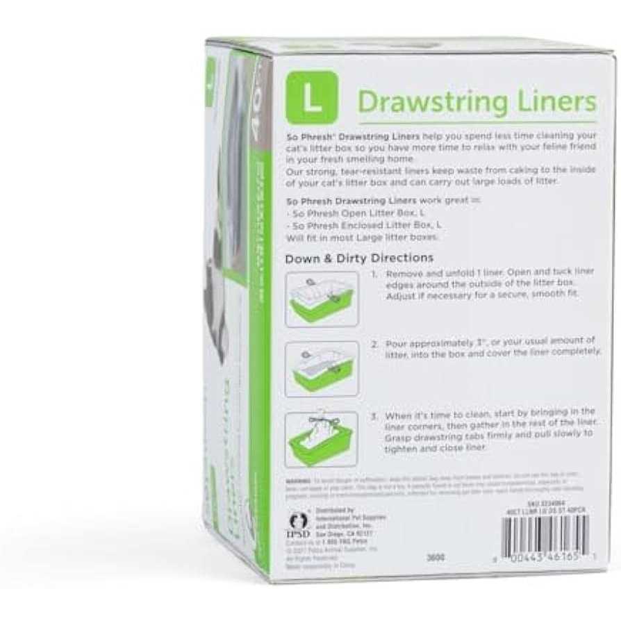 Drawstring Cat Litter Box Liners P342069