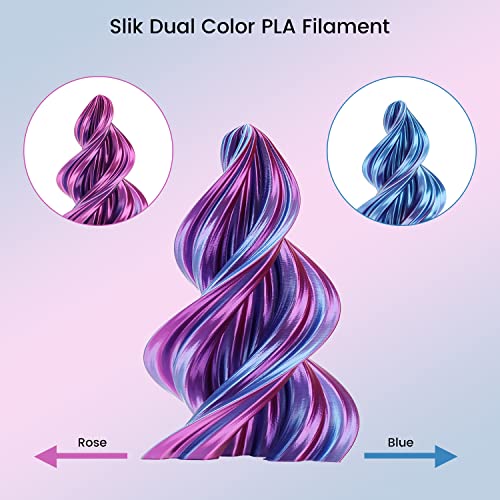 Silk Tri Color 1.75mm PLA 3D Printer Filament 1kg J6413