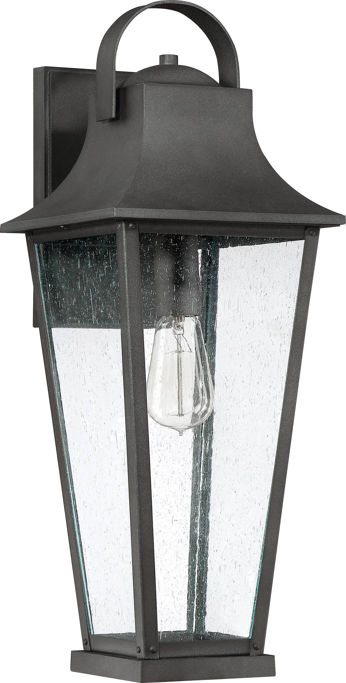 Mottled Black Outdoor Wall Light Q135965