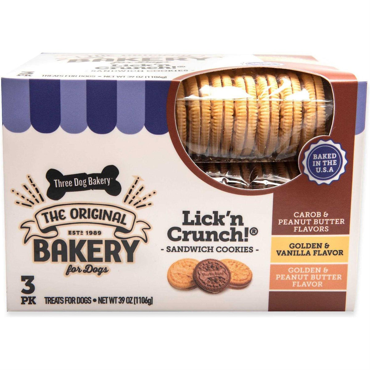 Lick'n Crunch Sandwich Cookies Dog Treats N811