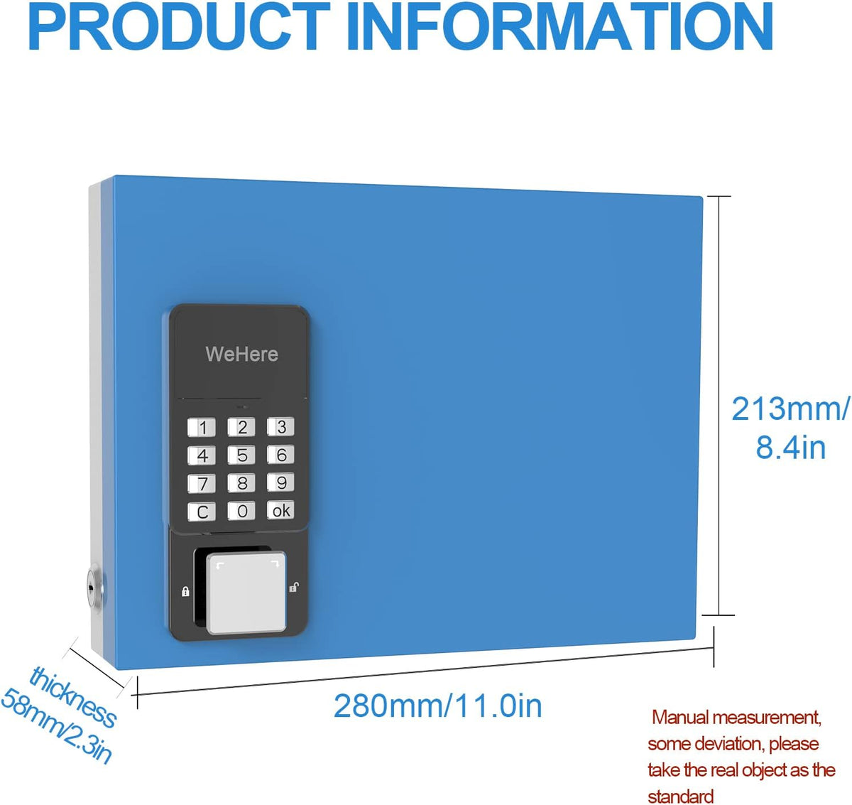 Metal Key Lock Box with Combination Lock O3341