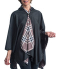 Black Plaid RainCaper J6751