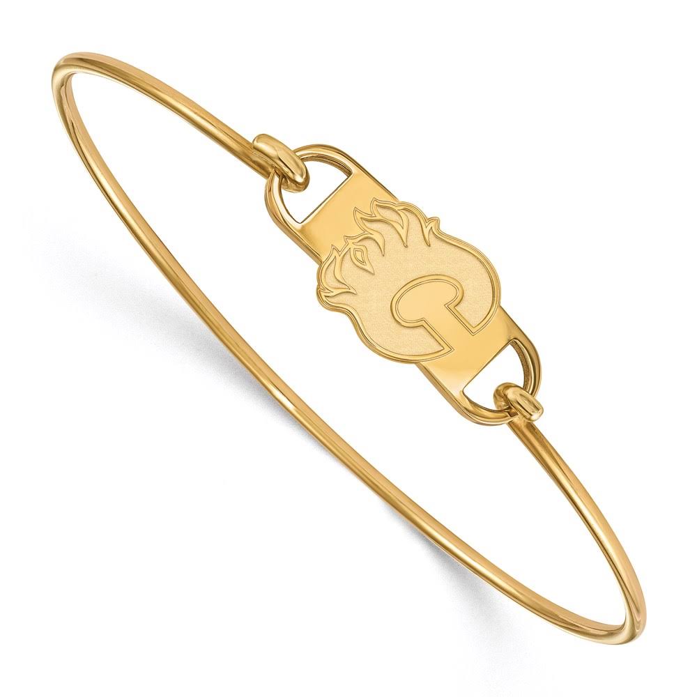 14K Yellow Gold Plated Wire Bangle Q369