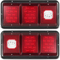 2Pcs LED Trailer Tail Lights with Black Base U713