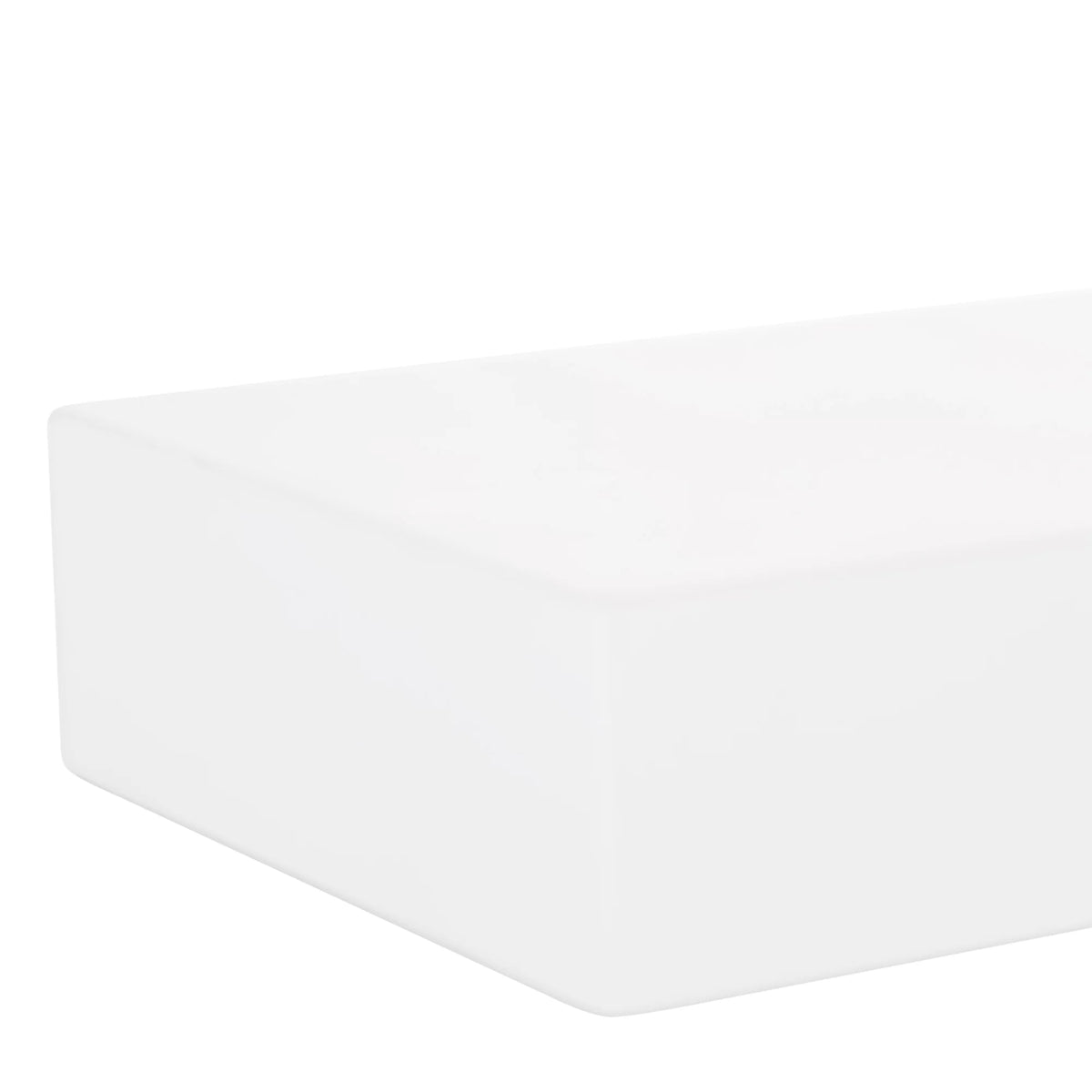 White 12inch Engineered Wood Floating Wall Shelf K125