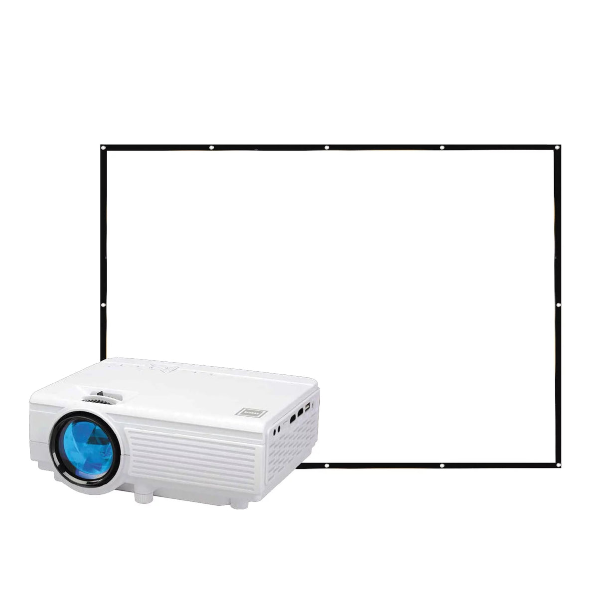 480P LCD Home Theater Projector with 100 Projector Screen V7484