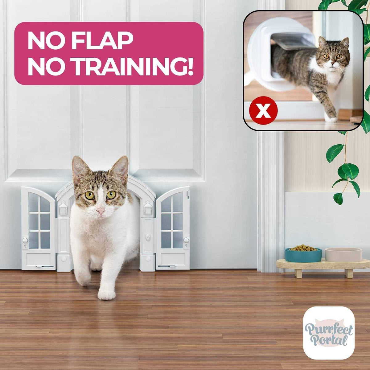 Cat Door for Cats Up to 20 lbs M1244