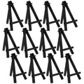 5" Mini Wood Display Easel Black 12-Pack D59317