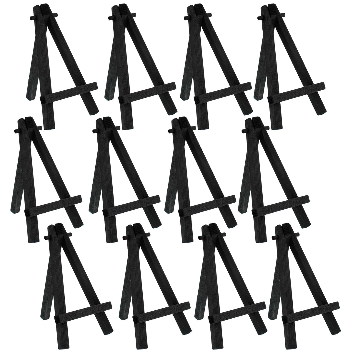 5" Mini Wood Display Easel Black 12-Pack D59317