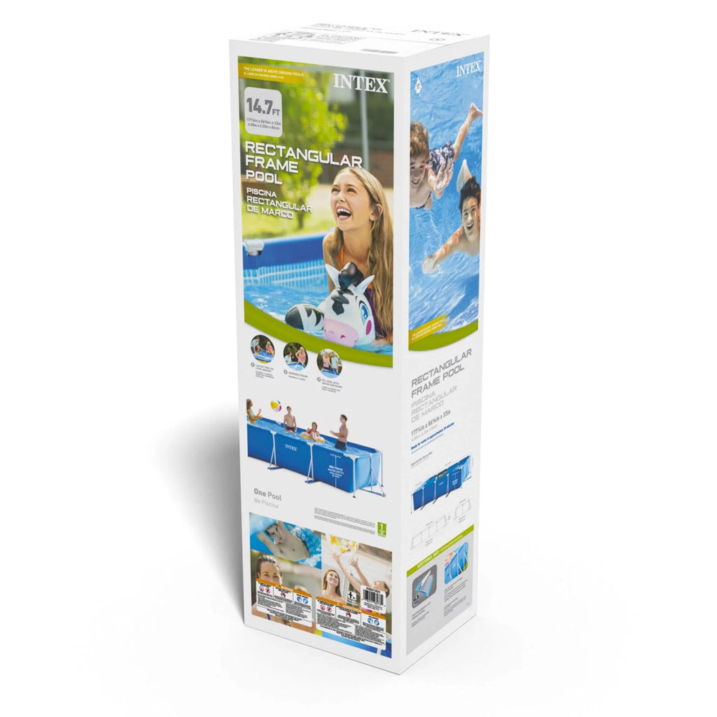 14.75' x 33" Rectangular Frame Above Ground Swimming Pool T805
