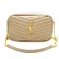 Beige Chevron Calfskin Mini Camera Bag Q671526