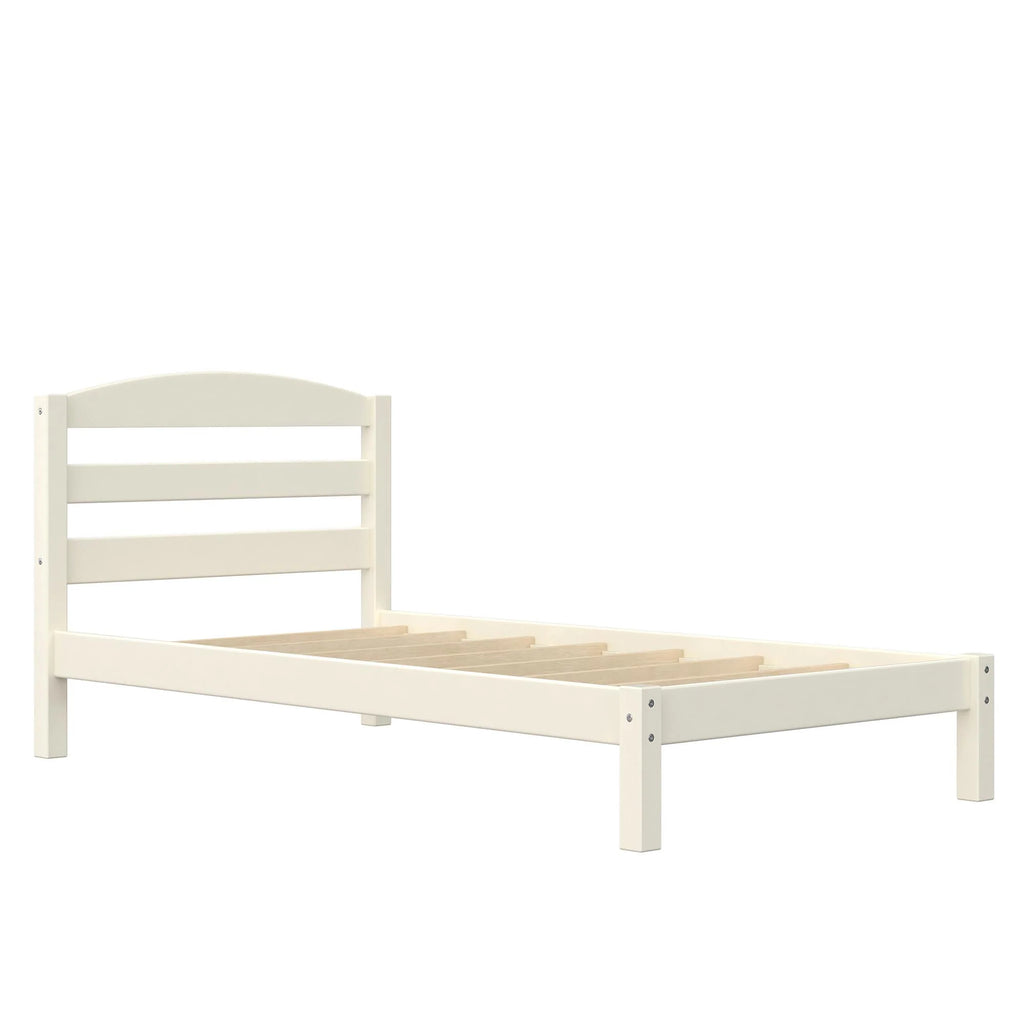 Twin Size Espresso Wood Platform Bed K847