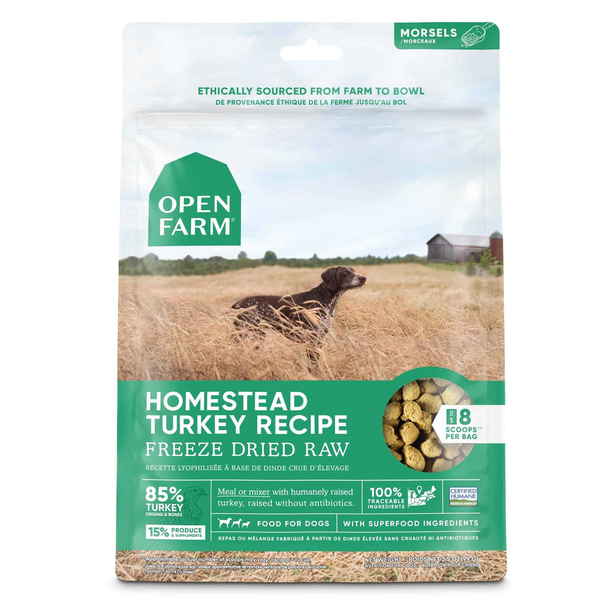 Freeze Dried Raw Dog Food Turkey T845101
