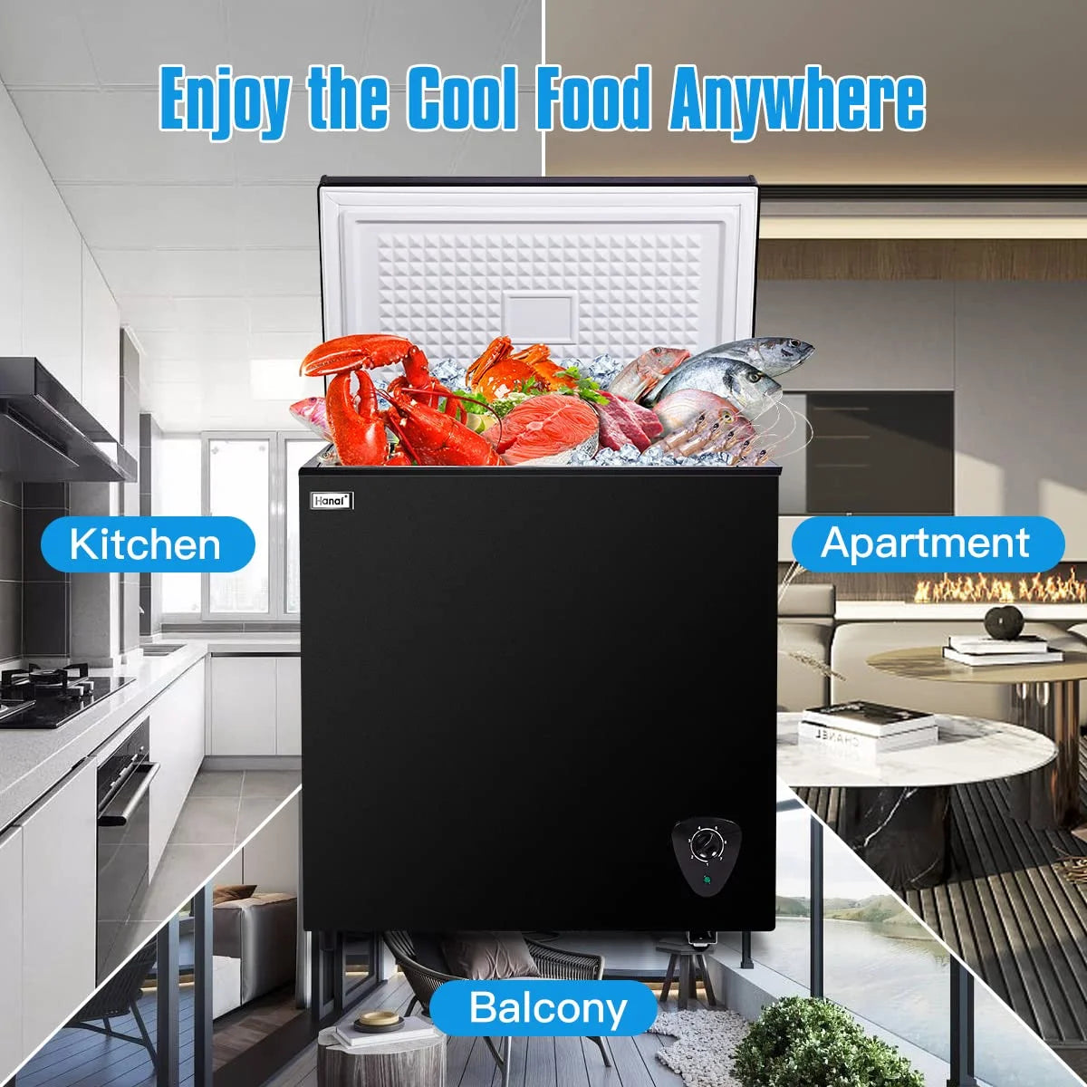3.5 Cu Ft White Chest Freezer N249936