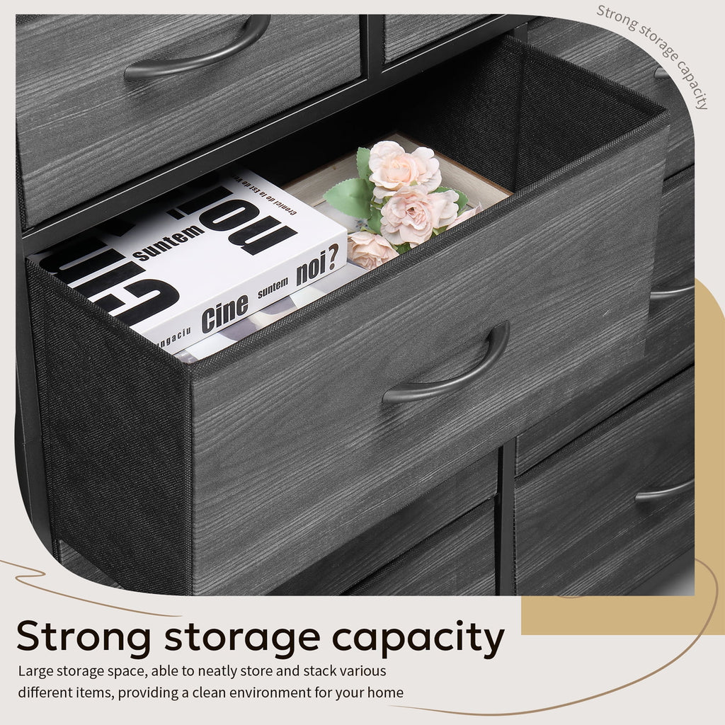 8 Drawer Fabric Storage Dresser D911