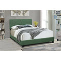 Green King Size Upholstered Bed A767496