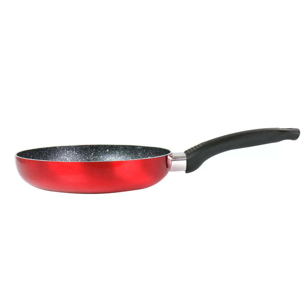 8 Inch Red Aluminum Non Stick Frying Pan T92186
