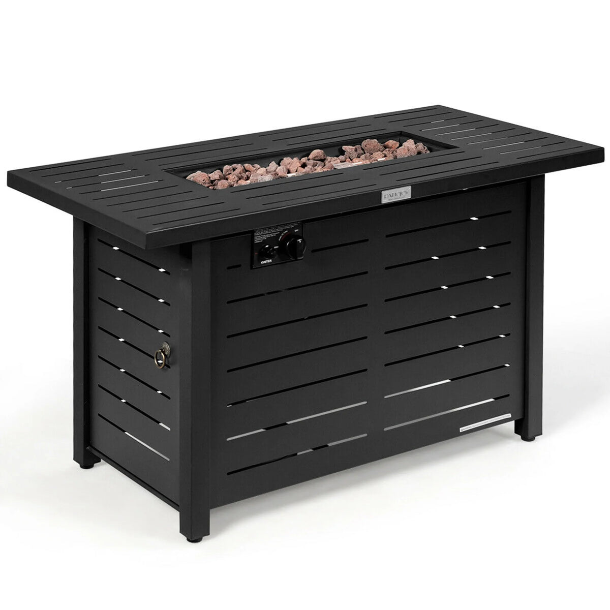 42'' Rectangular Propane Gas Fire Pit Outdoor Table with Cover P442891