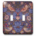 William Morris Strawberry Thief Double Toggle Switch J635498
