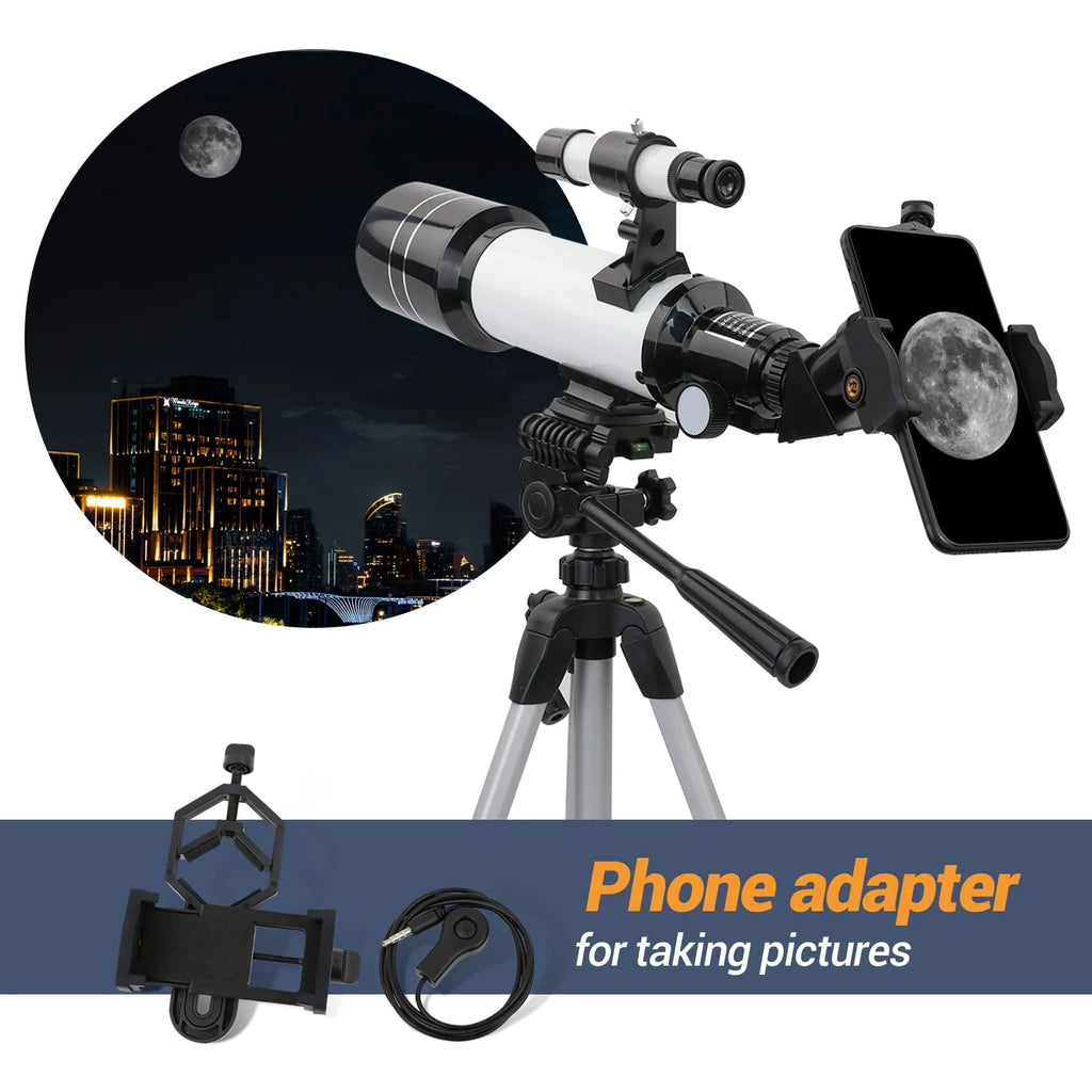 70mm Aperture 400mm Refracting Telescope with Tripod I36231