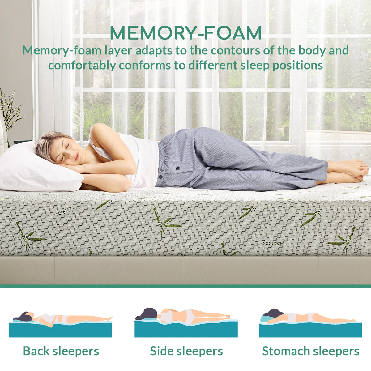 6 inch King Memory Foam Mattress R76178