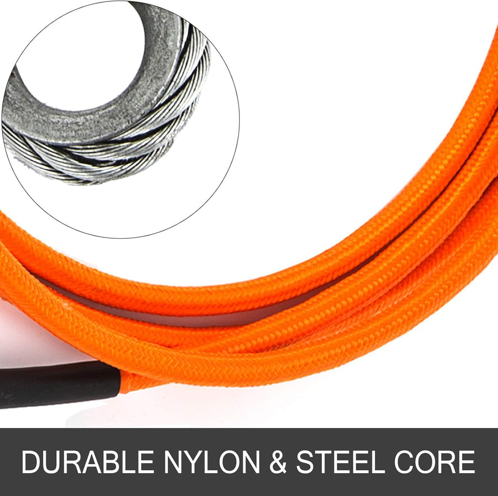 Steel Wire Core Flip Line Kit 1/2 X 10' with Carabiner and Swivel Snap Pack of 2 G213