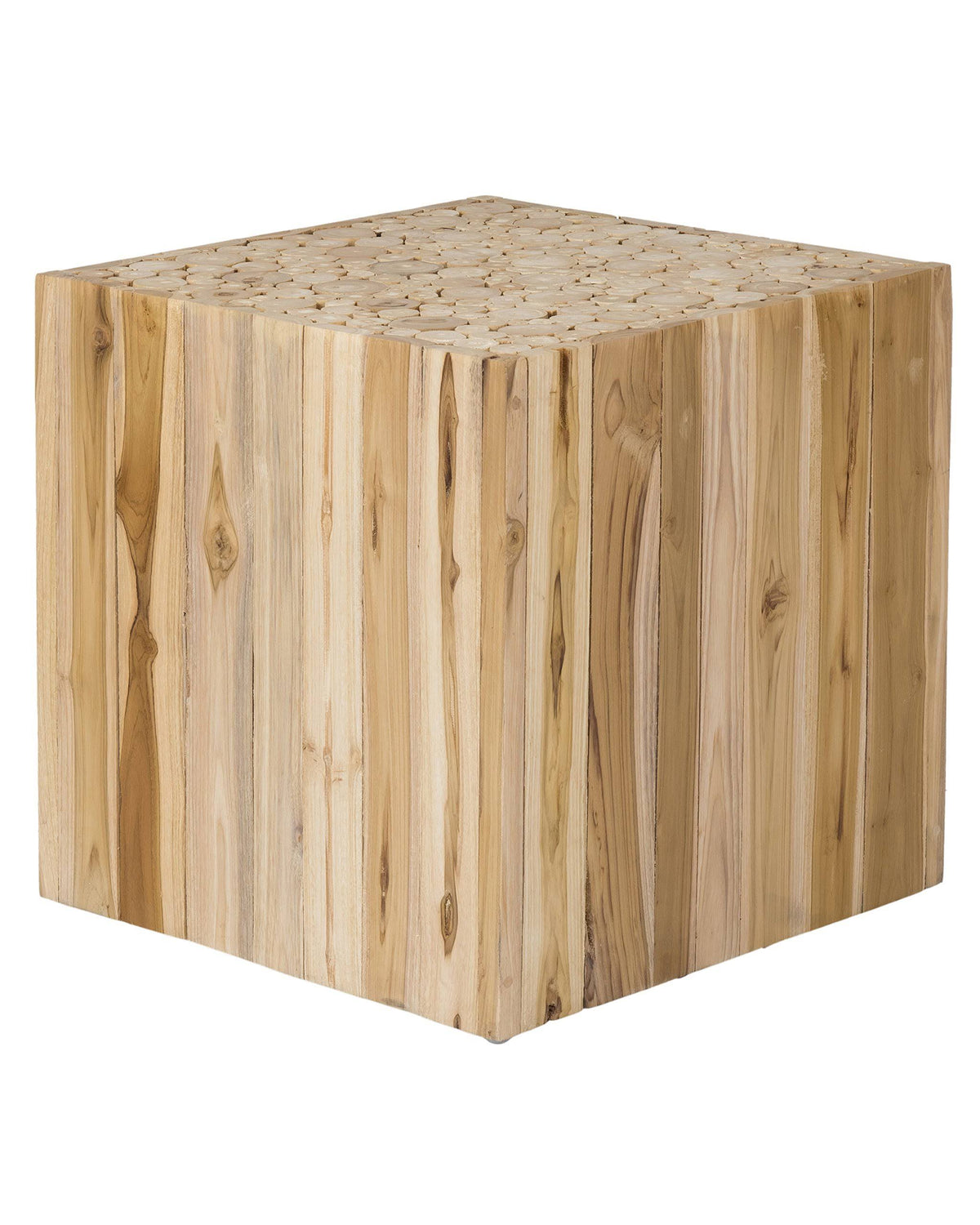 Brown Square Accent Table E61216