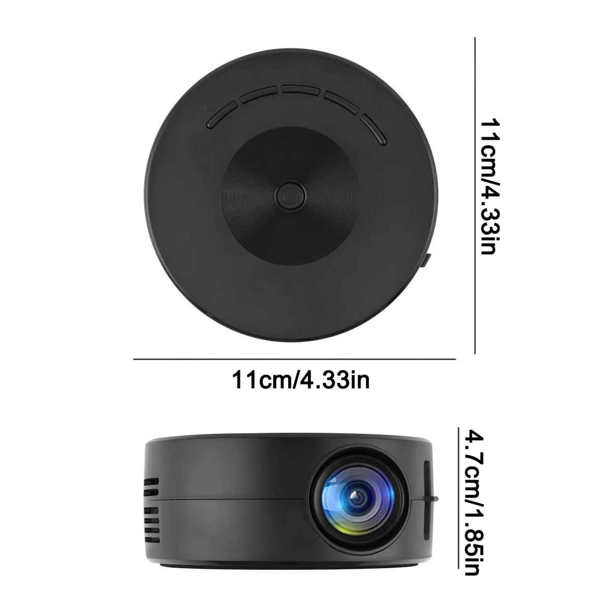 Portable Mini Projector with Remote Control Built-in Speaker W57799