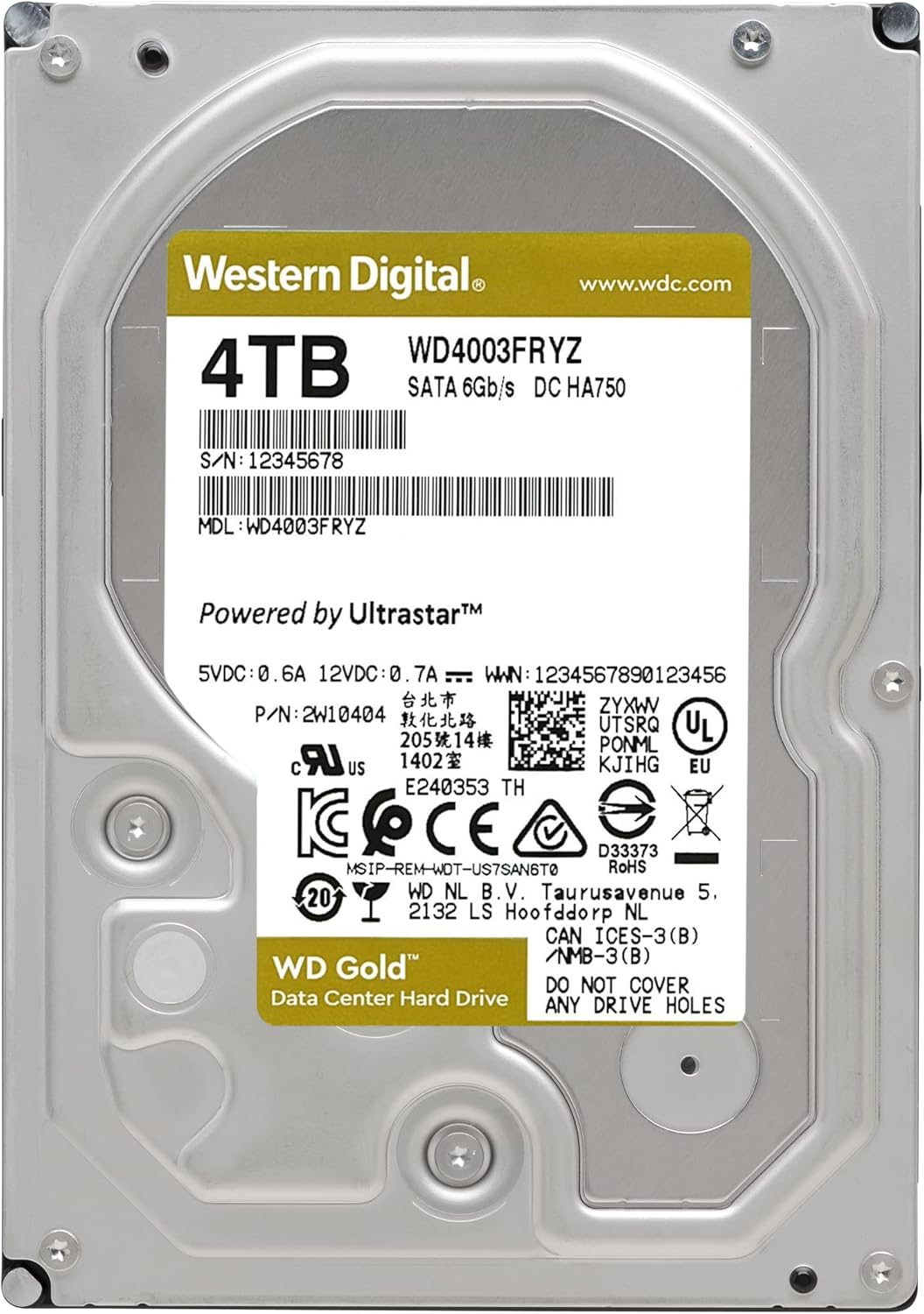 4TB 7200 RPM SATA 6 Gb/s 256 MB Cache 3.5 Internal Hard Drive K290