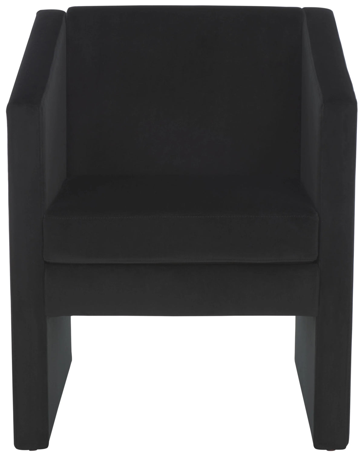 Black Velvet Accent Chairs N3534