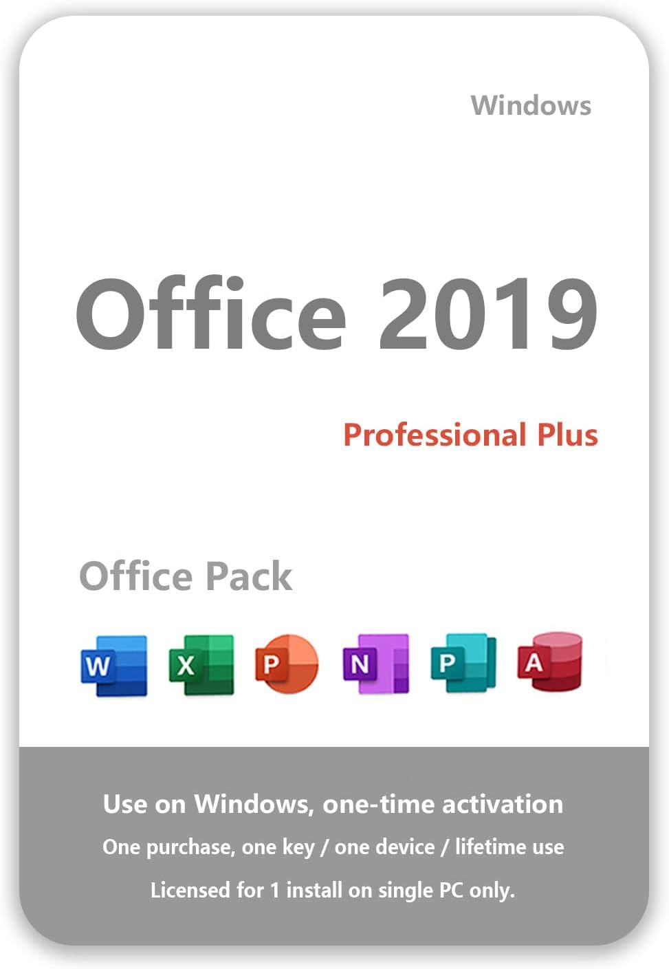 Office 2019 Professional Plus 1 PC Windows 10/11 K463
