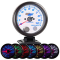 White 3 3/4 inch Tachometer Gauge with Shift Light I11974