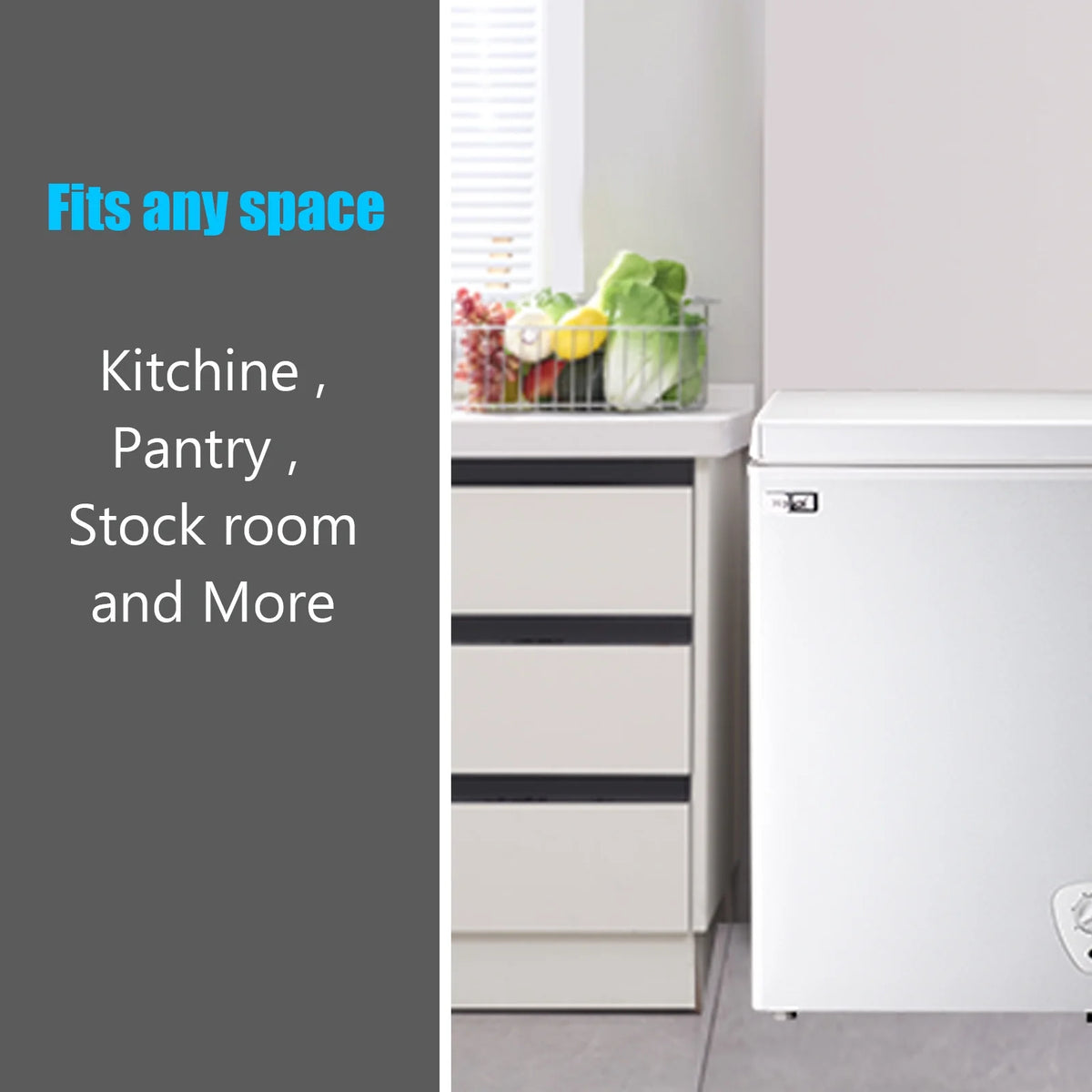 3.5 Cu ft White Chest Freezer M941
