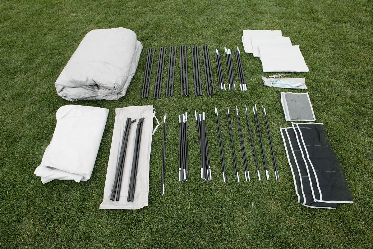 20-Person 4-Room Cabin Tent with 3 Separate Entrances R77853