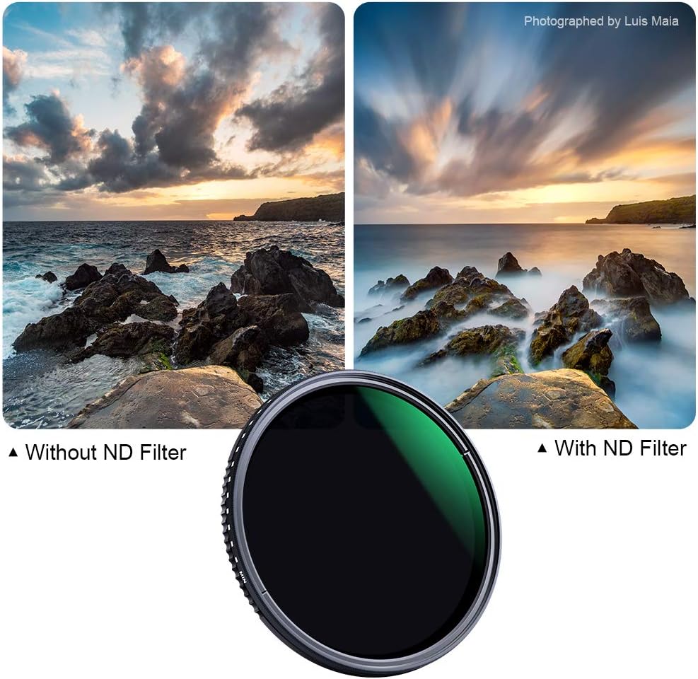 77mm Variable Neutral Density Filter ND8-ND2000 Adjustable with Multi-Layer Coatings K14325