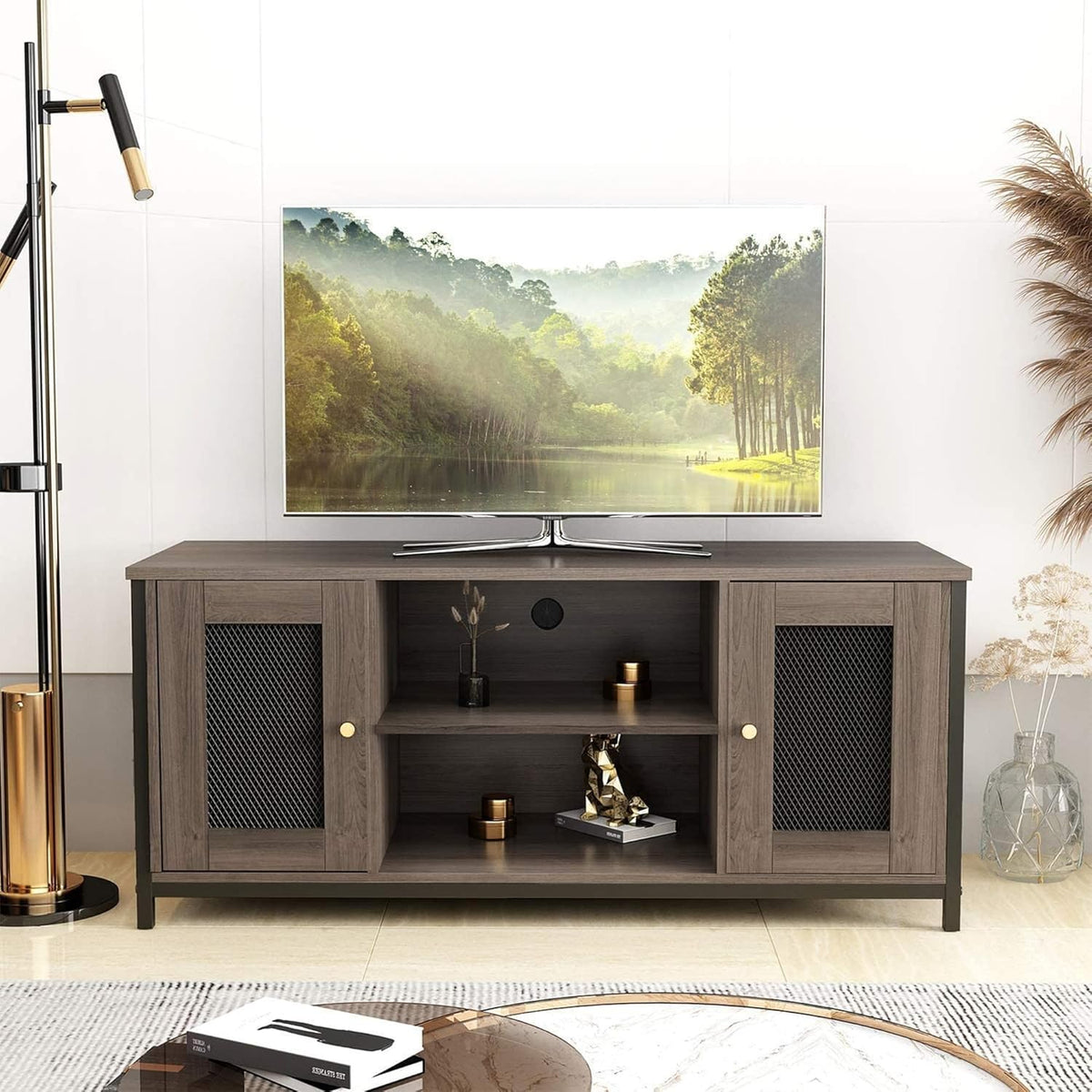 46 inch Entertainment Center Stand with Storage A535525