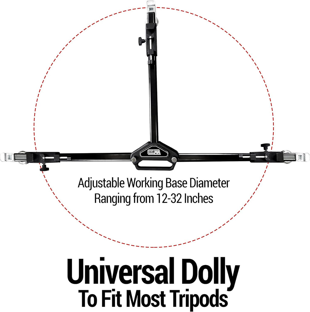 Heavy Duty Tripod Dolly with Locking Wheels and Carrying Case A367