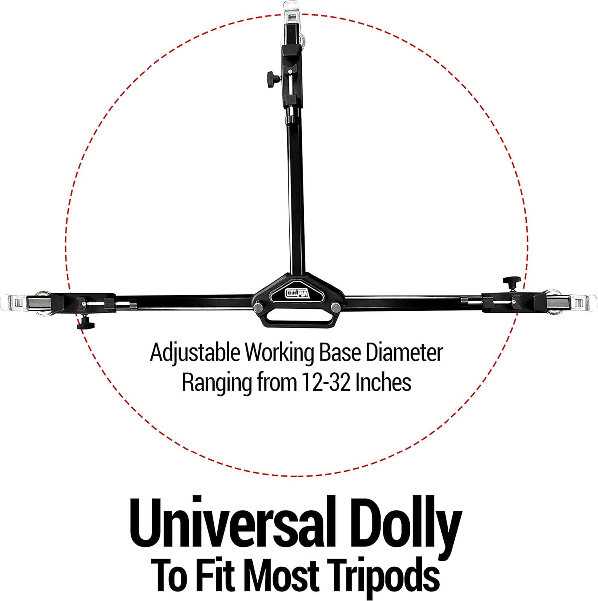 Heavy Duty Tripod Dolly with Locking Wheels and Carrying Case A367
