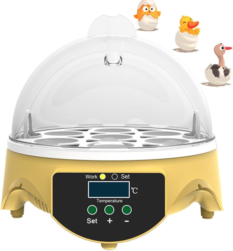 9 Egg Incubator with Temperature Control and Egg Candle Tester Pack of 2 F4749