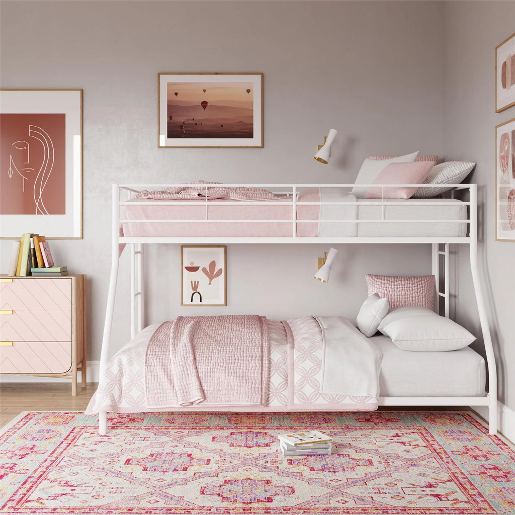 Twin over Full Metal Bunk Bed, Black F121878