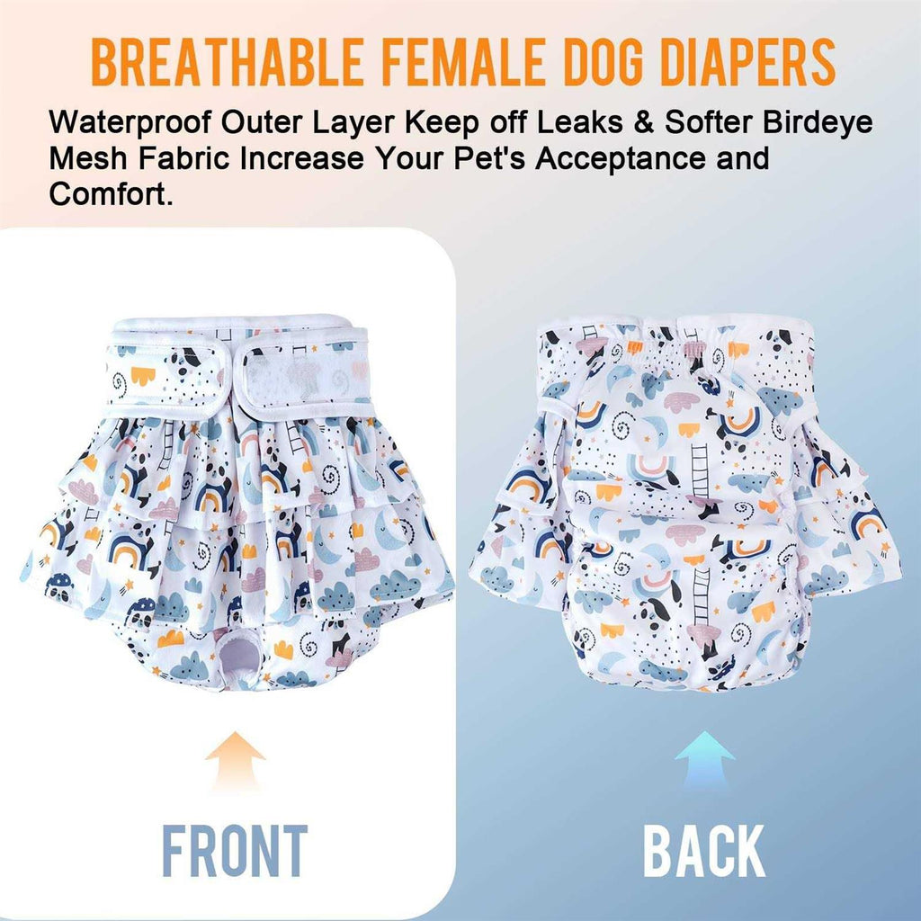 Washable Female Dog Diapers 3 Pack Reusable Z493155