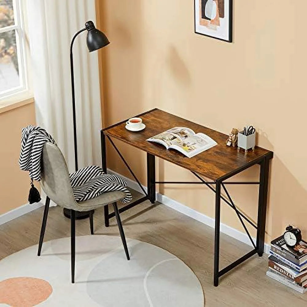 Folding Computer Desk Brown K596868
