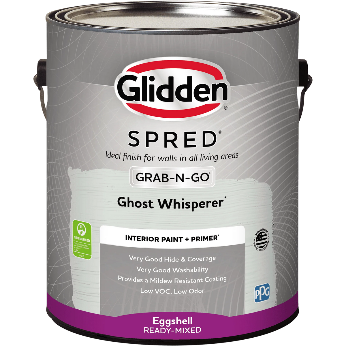 Interior Wall Paint Gray Eggshell 1 Gallon N45532